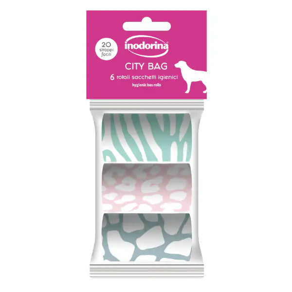Inodorina City Bag - Ricarica Sacchetti Igienici Assortiti  Colori assortiti - 6 rotoli da 20 bauzaarit.myshopify.com