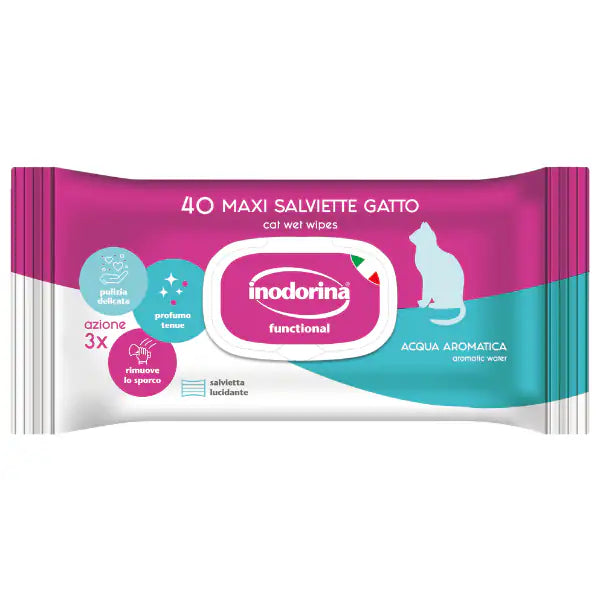 Inodorina Funzionale Salviette Detergenti Acqua Aromatica per gatti  Acqua aromatica bauzaarit.myshopify.com