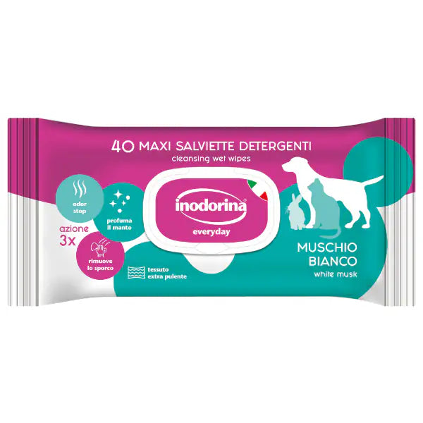 Inodorina Refresh Salviette Detergenti  40 pezzi - Muschio bianco bauzaarit.myshopify.com