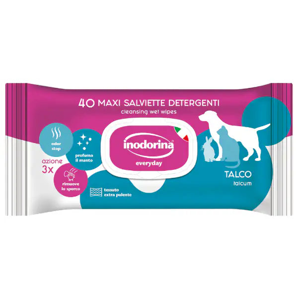 Inodorina Refresh Salviette Detergenti  40 pezzi - Talco bauzaarit.myshopify.com