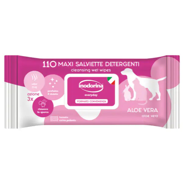 Inodorina Refresh Salviette Detergenti  Aloe 110 pezzi bauzaarit.myshopify.com