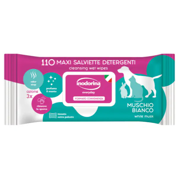 Inodorina Refresh Salviette Detergenti  Muschio bianco - 110 pezzi bauzaarit.myshopify.com