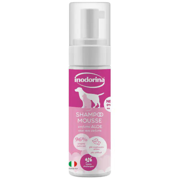 Inodorina Shampoo Mousse a Secco 250 ml  Aloe Bauzaar.it