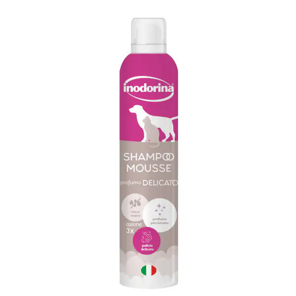 Inodorina Shampoo Mousse a Secco  300 ml - Delicato bauzaarit.myshopify.com