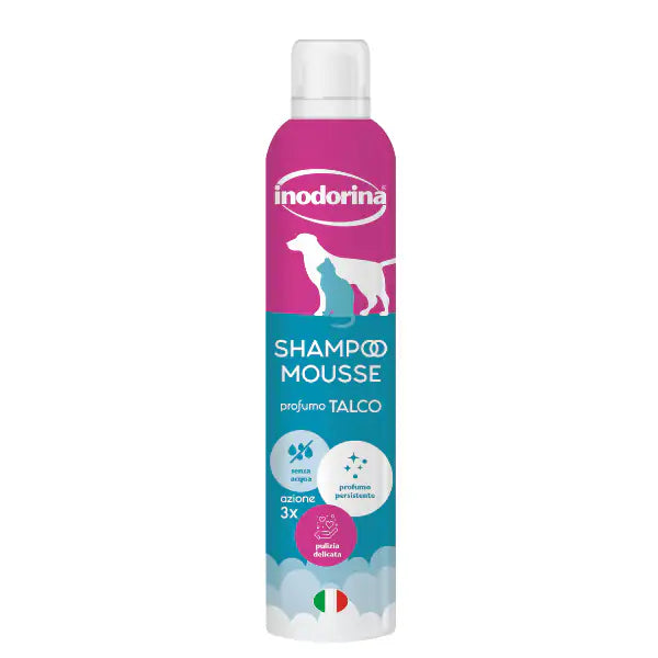 Inodorina Shampoo Mousse a Secco  300 ml - Talco bauzaarit.myshopify.com