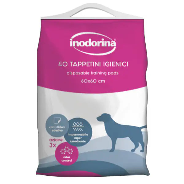 Inodorina Tappetino Igienico con Sticker adesivo  60 x 60 cm - 40 pezzi - Neutro bauzaarit.myshopify.com