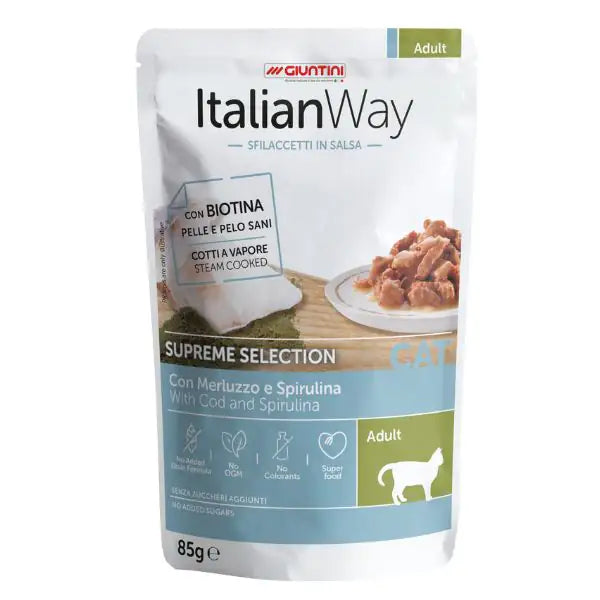 ItalianWay Cat Sfilaccetti in salsa Supreme Selection 85 gr   bauzaarit.myshopify.com