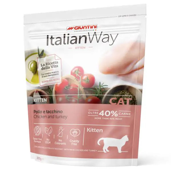 ItalianWay Kitten Pollo e Tacchino  300 gr bauzaarit.myshopify.com