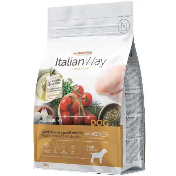 ItalianWay Medium/Maxi Adult Carni Bianche  3 kg bauzaarit.myshopify.com