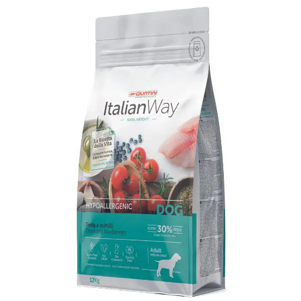 ItalianWay Medium/Maxi Adult Hypoallergenic Trota e Mirtilli  12 kg bauzaarit.myshopify.com