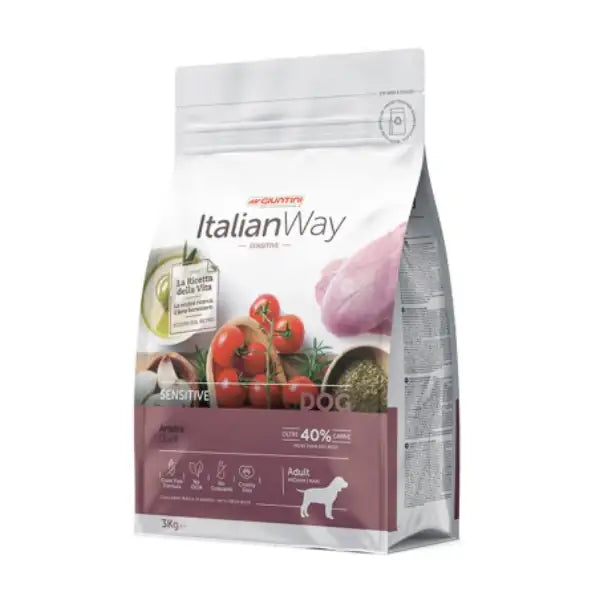 ItalianWay Medium/Maxi Adult Sensitive Anatra  3 kg bauzaarit.myshopify.com