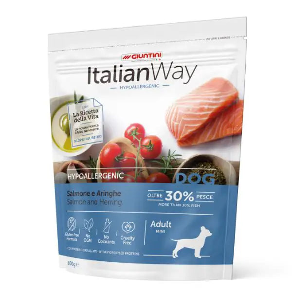 ItalianWay Mini Adult Hypoallergenic Salmone e Aringhe   bauzaarit.myshopify.com