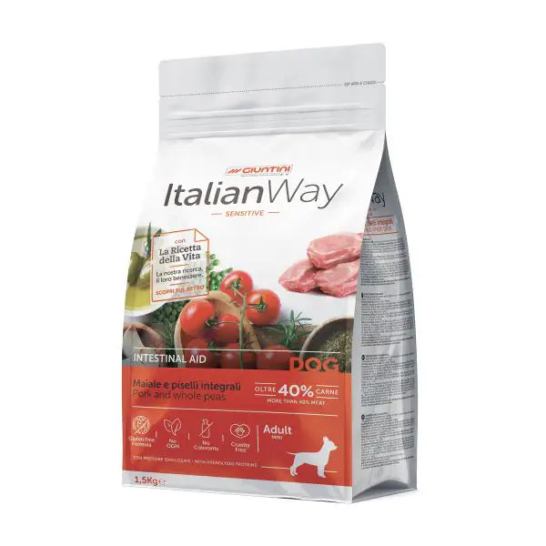ItalianWay Mini Adult Intestinal Maiale e piselli  1,5 kg bauzaarit.myshopify.com