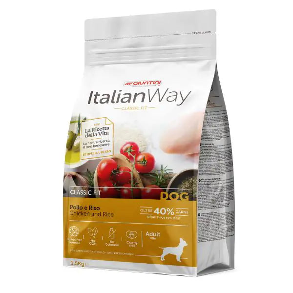 ItalianWay Mini Adult Pollo e Riso  1,5 kg bauzaarit.myshopify.com