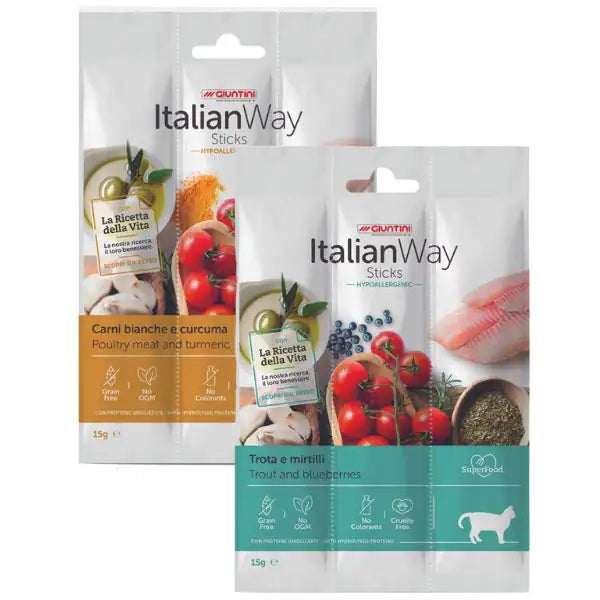 ItalianWay Sticks Hypoallergenic Gatto 15 gr   bauzaarit.myshopify.com