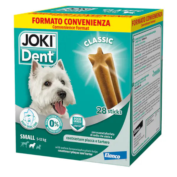 Joki Dent Classic snack dentali per cani Elanco  Taglia Small - Confezione da 28 pezzi bauzaarit.myshopify.com