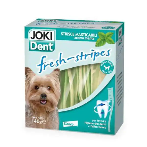 Joki Dent Fresh-stripes strisce masticabili contro la placca Elanco  Small 140 gr bauzaarit.myshopify.com