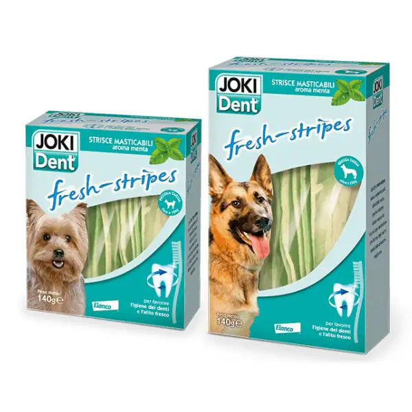 Joki Dent Fresh-stripes strisce masticabili contro la placca Elanco   bauzaarit.myshopify.com
