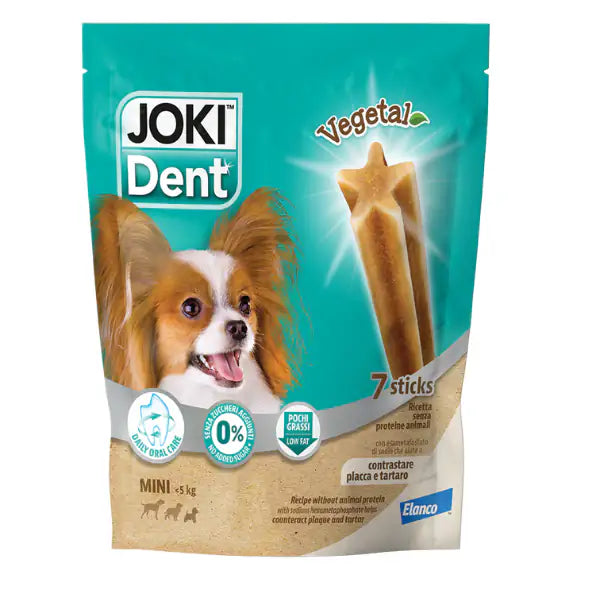 Joki Dent Vegetal snack dentali vegetali per cani Elanco  Taglia Mini - Confezione da 7 pezzi bauzaarit.myshopify.com