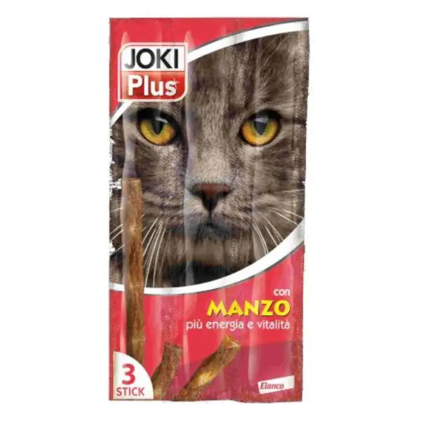 Joki Plus 3 Stick 15 gr snack per gatto  Stick al manzo bauzaarit.myshopify.com