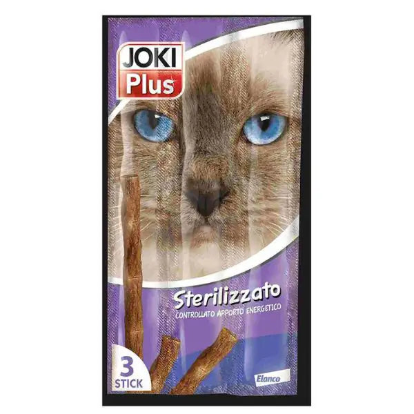 Joki Plus 3 Stick 15 gr snack per gatto  Stick per sterilizzati bauzaarit.myshopify.com