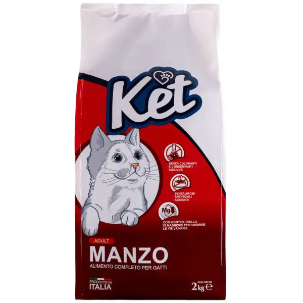 Ket Cat Adult Manzo  2 kg bauzaarit.myshopify.com