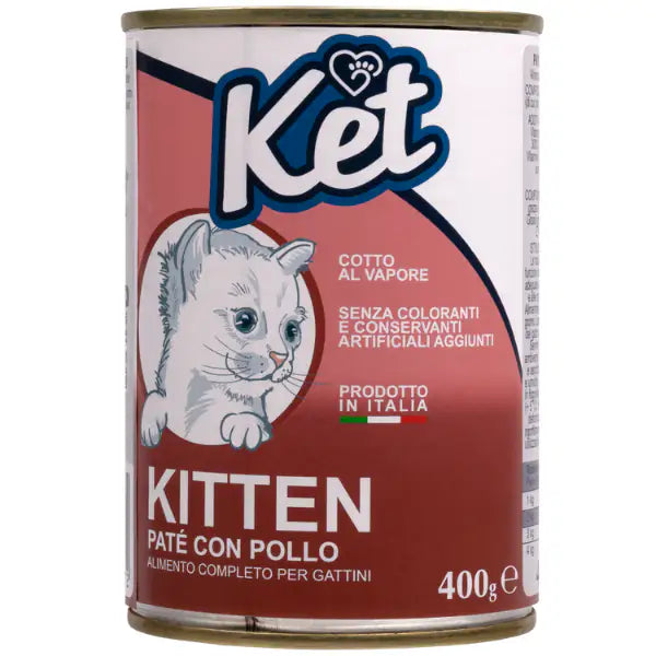 Ket Cat Kitten Patè umido 400 gr  Pollo bauzaarit.myshopify.com