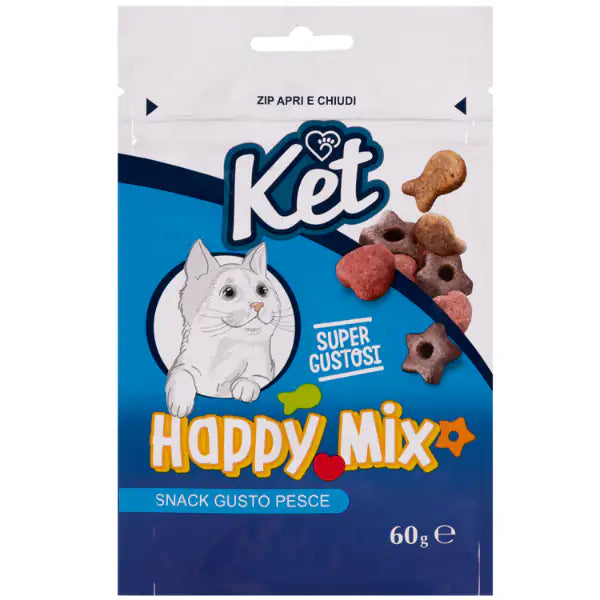 Ket Cat Snack Happy Mix 60 gr  Mix pesce bauzaarit.myshopify.com