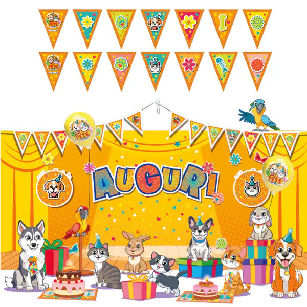Kit buon compleanno MyPets Party   bauzaarit.myshopify.com