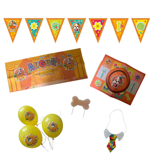 Kit buon compleanno MyPets Party   bauzaarit.myshopify.com