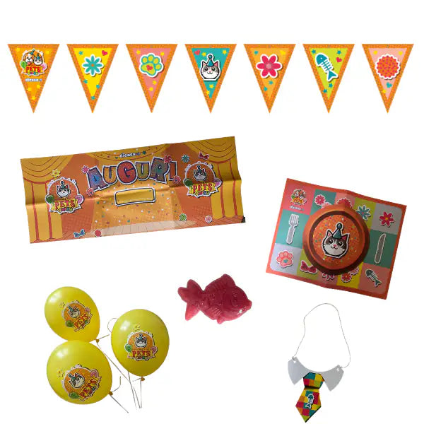Kit buon compleanno MyPets Party   bauzaarit.myshopify.com