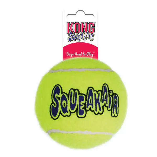 Kong Air Squeaker Tennis Ball  1 pezzo - Large bauzaarit.myshopify.com