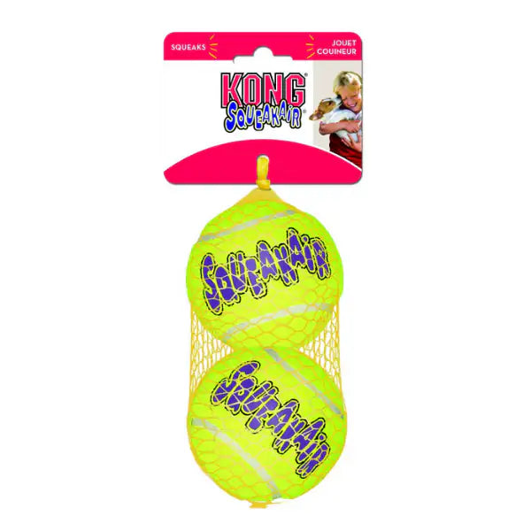 Kong Air Squeaker Tennis Ball  2 pezzi - Large bauzaarit.myshopify.com
