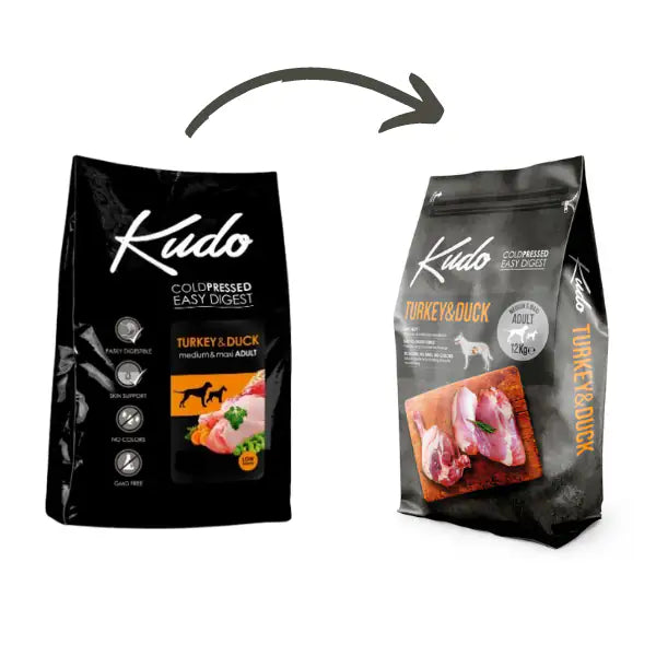 Kudo Low Grain Adult Medium/Maxi Tacchino e Anatra   bauzaarit.myshopify.com