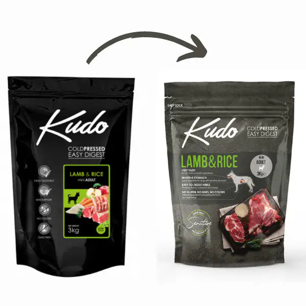 Kudo Low Grain Adult Mini Agnello e Riso   bauzaarit.myshopify.com
