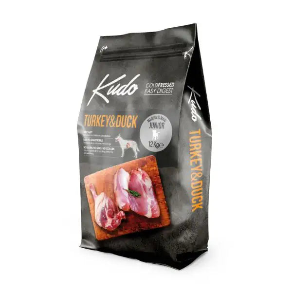 Kudo Low Grain Junior Medium/Maxi Tacchino e Anatra   bauzaarit.myshopify.com