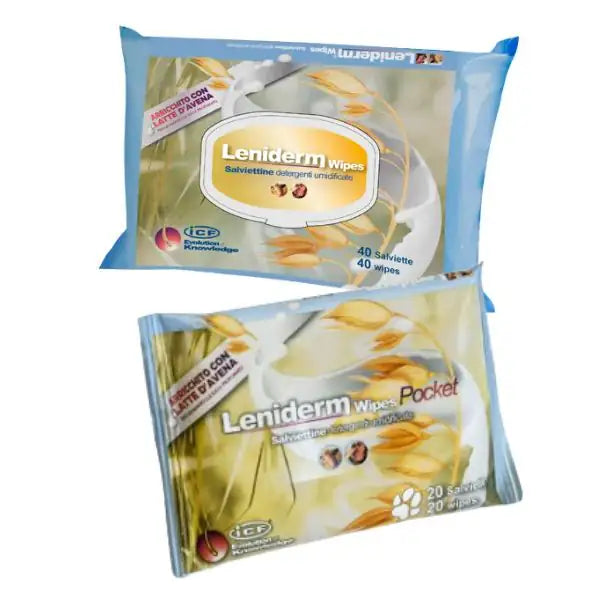 Leniderm Wipes ICF salviette dermatologiche per cani e gatti   bauzaarit.myshopify.com