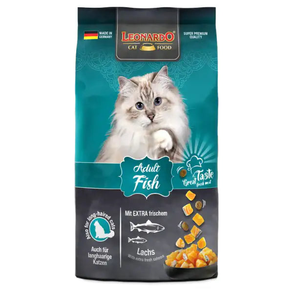 Leonardo Cat food Adult Fish ricco di Salmone  300 gr bauzaarit.myshopify.com