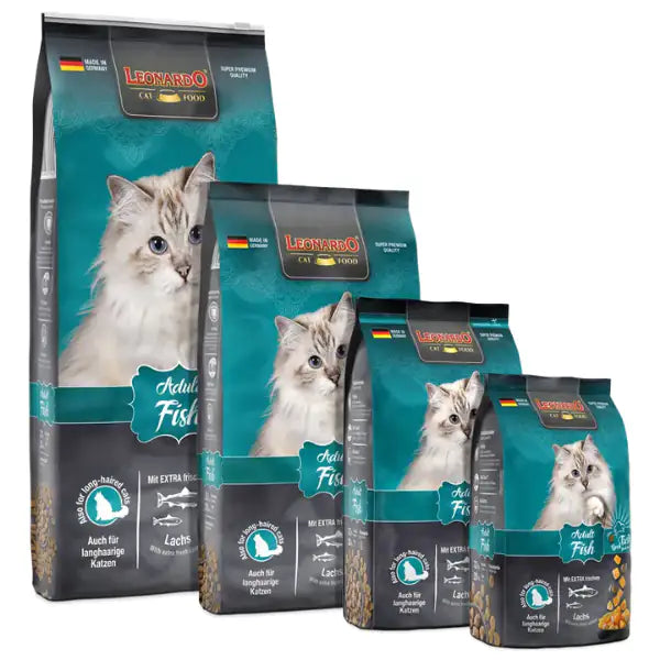 Leonardo Cat food Adult Fish ricco di Salmone   bauzaarit.myshopify.com