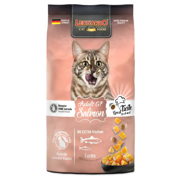 Leonardo Cat food Adult Grain Free Salmon ricco di Salmone  300 gr bauzaarit.myshopify.com