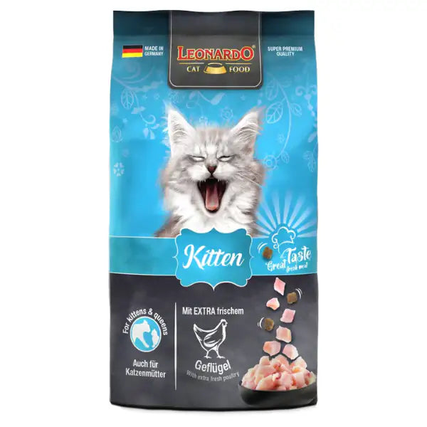 Leonardo Cat food Kitten Pollame fresco  1,8 Kg bauzaarit.myshopify.com