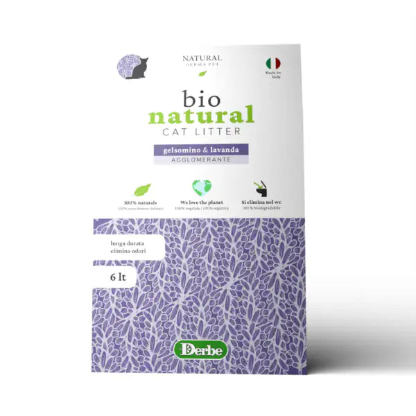 Lettiera Naturale Natural Derma Pet  6 litri - Lavanda e Gelsomino bauzaarit.myshopify.com