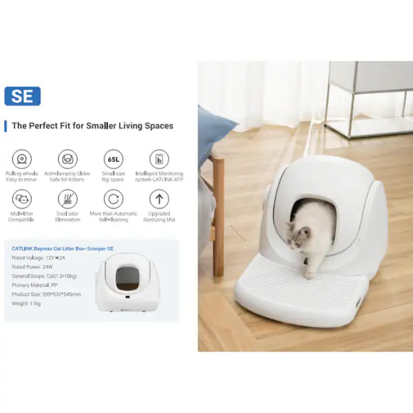 Lettiera autopulente per gatti Scooper BayMax SE CatLink   bauzaarit.myshopify.com