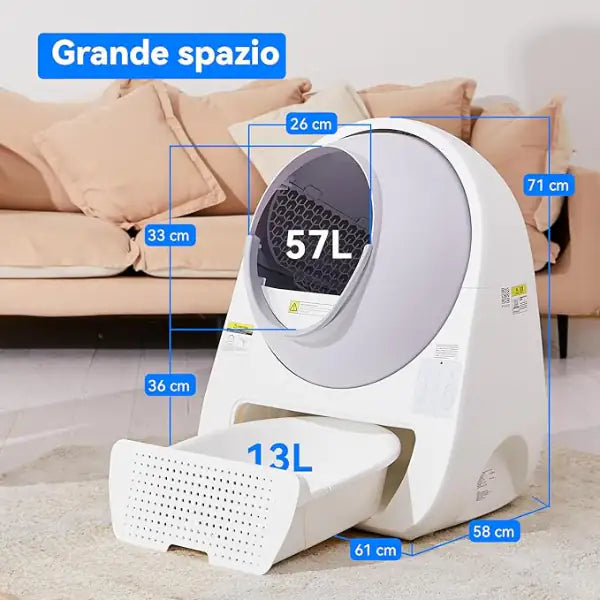 Lettiera autopulente per gatti Scooper Pro-X CatLink   bauzaarit.myshopify.com