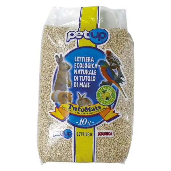 Lettiera ecologica naturale di tutolo di mais Tutomais PetUp  Profumazione Limone bauzaarit.myshopify.com