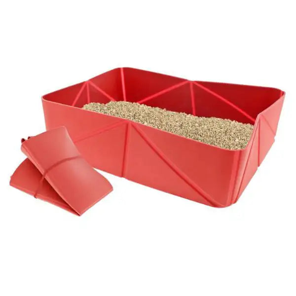 Lettiera pieghevole da viaggio in silicone Ferribiella  37 x 28h x 10 cm bauzaarit.myshopify.com
