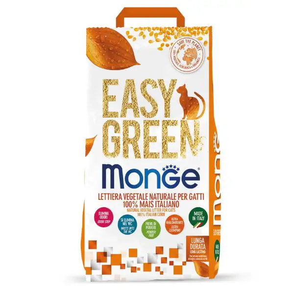 Lettiera vegetale Monge Easy Green 100% Mais Italiano   bauzaarit.myshopify.com