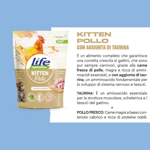 LifeCat Natural Kitten Pollo fresco   bauzaarit.myshopify.com