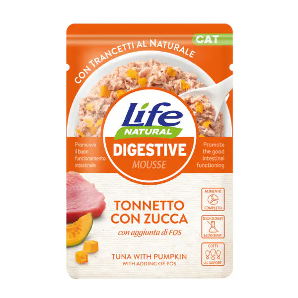 Life Cat Natural Digestive Bustine 70 gr  Tonnetto con zucca bauzaarit.myshopify.com