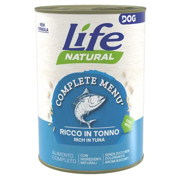 Life Dog Complete Menu umido per cani 400 gr  Tonno e riso bauzaarit.myshopify.com
